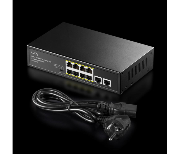 Cudy 10p FS1010PG (8x10/100Mbit PoE+, 2x1000Mbit) - 1189161 - zdjęcie 4